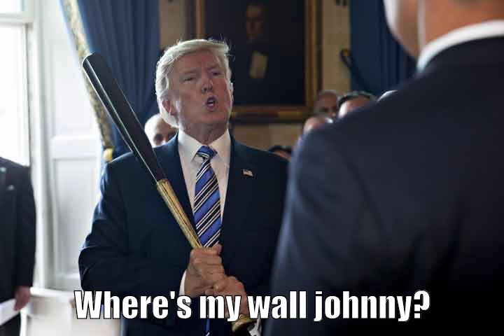 Trump is asking johnny cash for the wall.