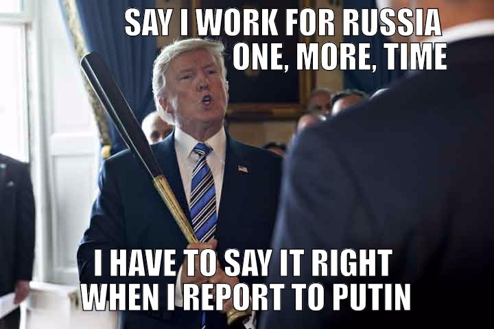 Trump getting ready for his Russian meeting at G20
caption contest 133 submission