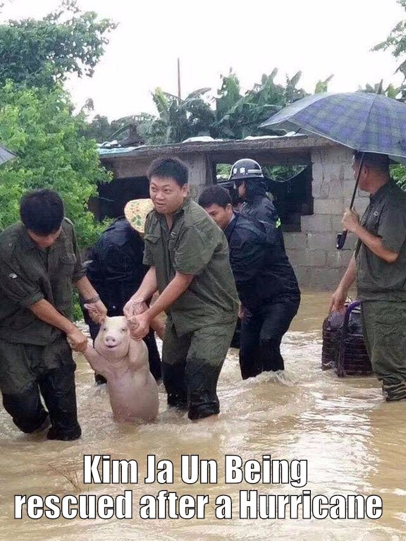 As his faithful followers flee to safety, They dare not forget Little Kim.