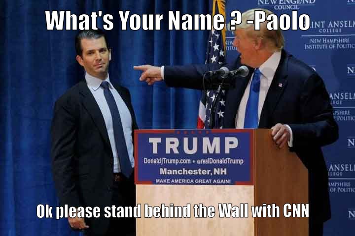 Its about a mexican and a wall and cnn , olol how funny i am