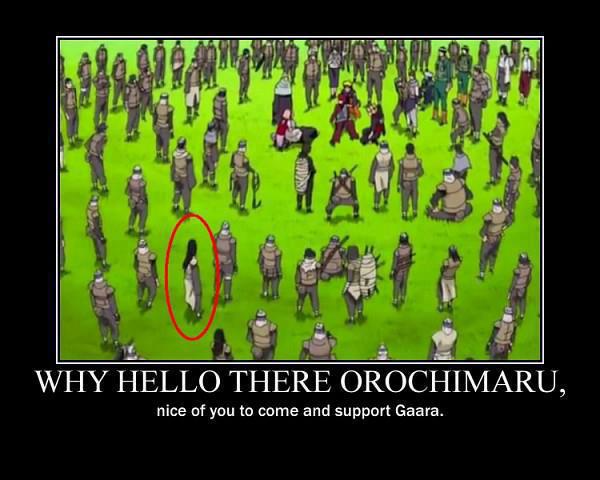 orochimaru gaara - Why Hello There Orochimaru, nice of you to come and support Gaara.