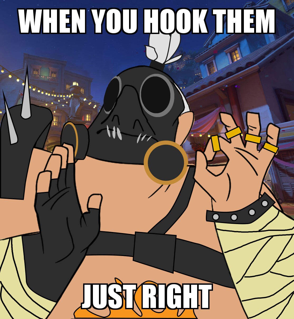 overwatch roadhog memes - When You Hook Them Just Right