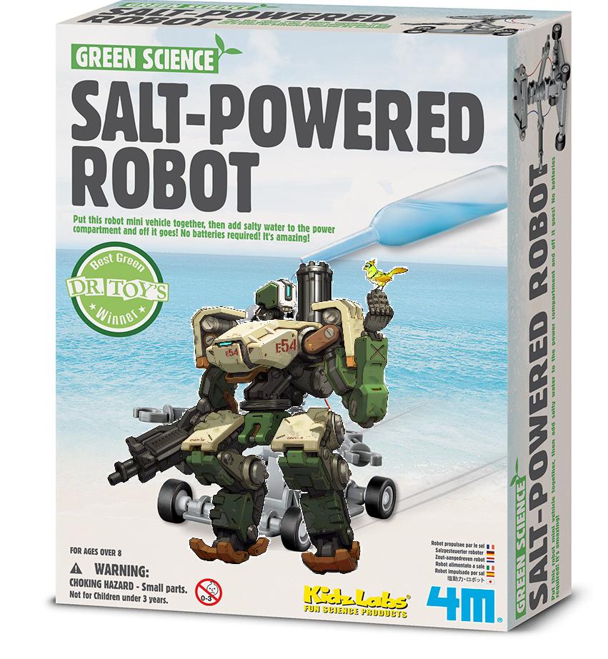 salt powered robot - Green Science SaltPowered Robot les the Put this robot mini vehicle together, then add salty water to the power compartment and off it goes! No batteries required! It's amazing! oest Gree Dr. Toy'S commend on Winne 5 54 SatPowered Rob