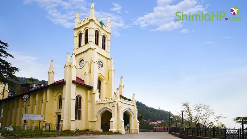 This open space in the heart of town presents an excellent view of the rolling foothills and snow-clad Pir Panjal and Great Himalayan ranges. During the summer, entertainment is provided by the Police Band and orchestra. Horse-riding is a great draw for the kids. It is also the venue for the Summer Festival.
A prominent landmark in Shimla, the neo