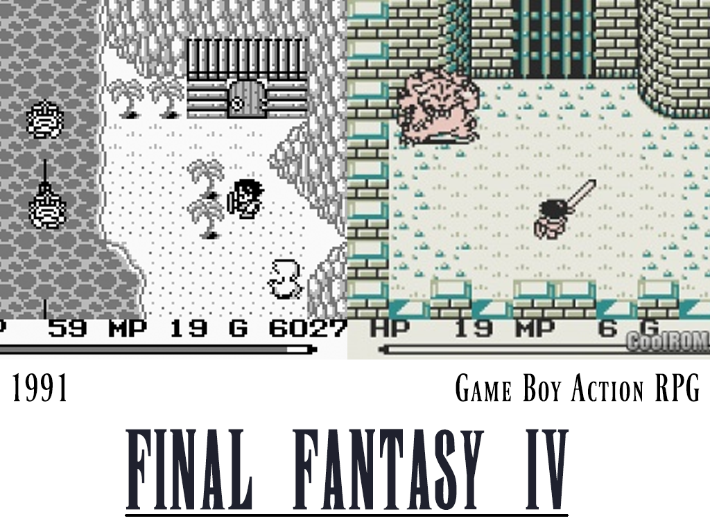 final fantasy - N 59 Mp 19 G 6027 Hp Com 1991 Game Boy Action Rpg Final Fantasy Iv