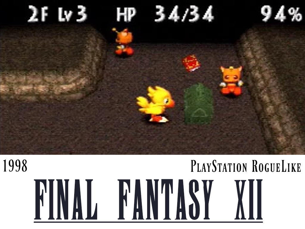 final fantasy - 2F Lv3 Hp 3434 94% 1998 PlayStation Rogue Final Fantasy Xi