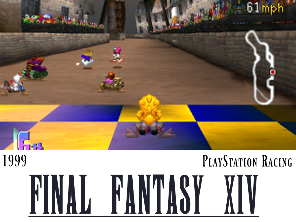 final fantasy - w 61 mph 1999 PlayStation Racing Final Fantasy Xiv