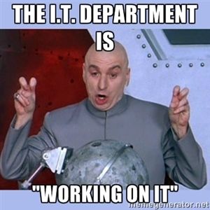 meme dr evil laser - The Lt. Department Ooo "Working On It" Tomtegetierutor.net