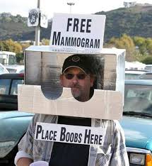 free mammogram costume - Free Mammogram Place Boobs Here