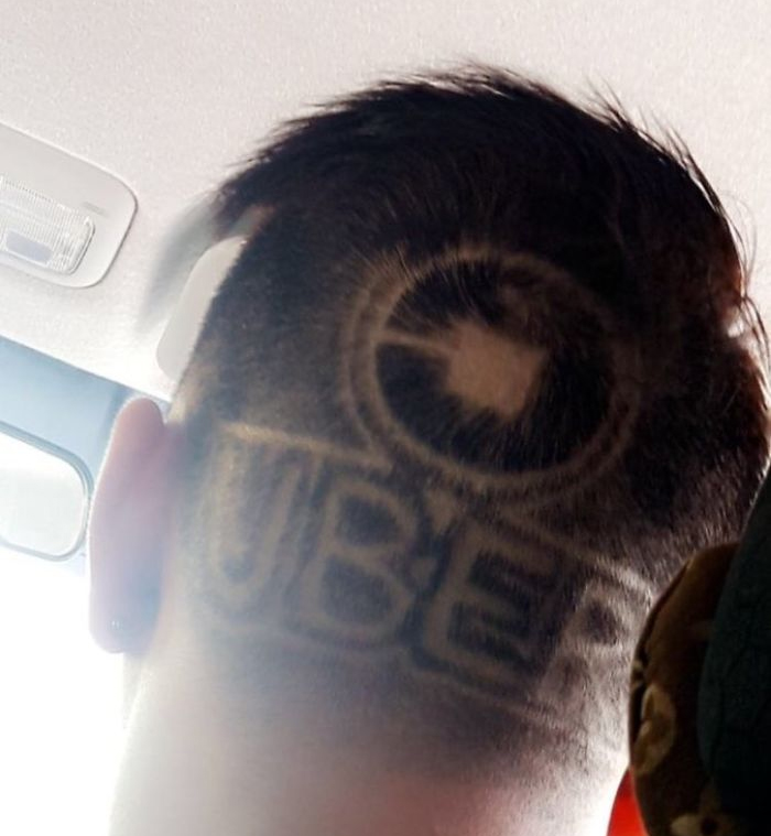 haircut that says uber