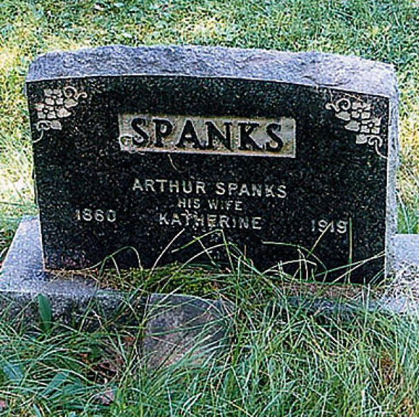 tombstone funny - Spanks View Arthur Spanks His Wife 1960 Kallerine . 1919 Anas