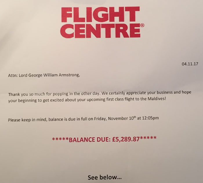 Flight Centre Pulls A Prank