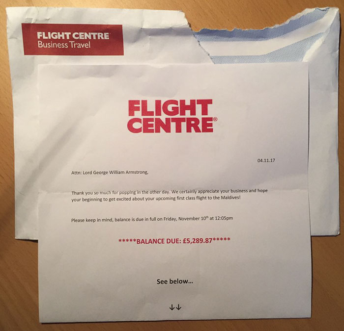 Flight Centre Pulls A Prank