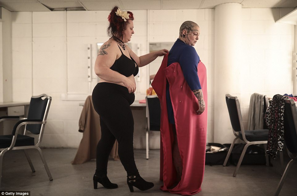 Behind the scenes at the World Burlesque Games! Dancers strip down to their nipple tassels for some VERY risqué routines  Read m