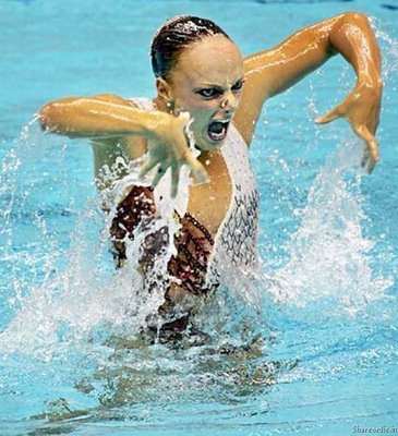 synchronized swimming funny