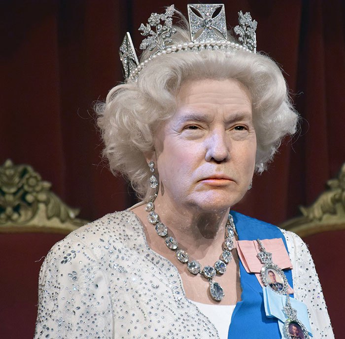 donald trump on queen