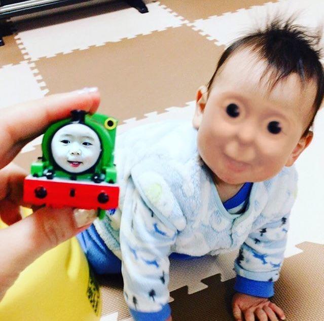 thomas the tank engine face swap