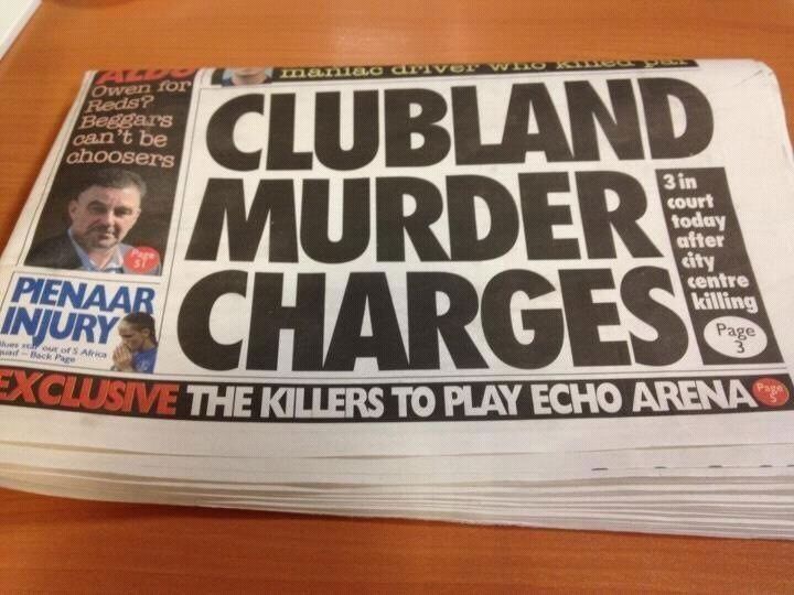newspaper fails - Elilo Civ Owen for Reds? Beggars can't be choosers Clubland Murdere Myang Charges 3 in court today after dity Pienaar Injury centre killing Page of Africa rack Page Xclusive The Killers To Play Echo Arena