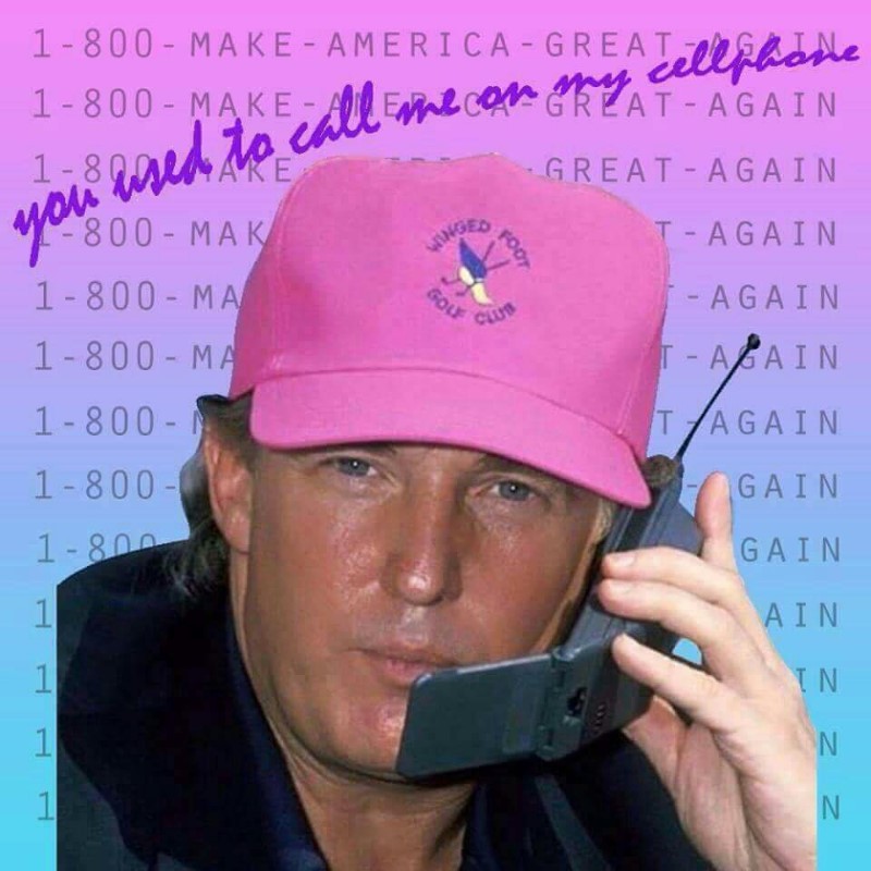 Trump, calling from the clue phone.