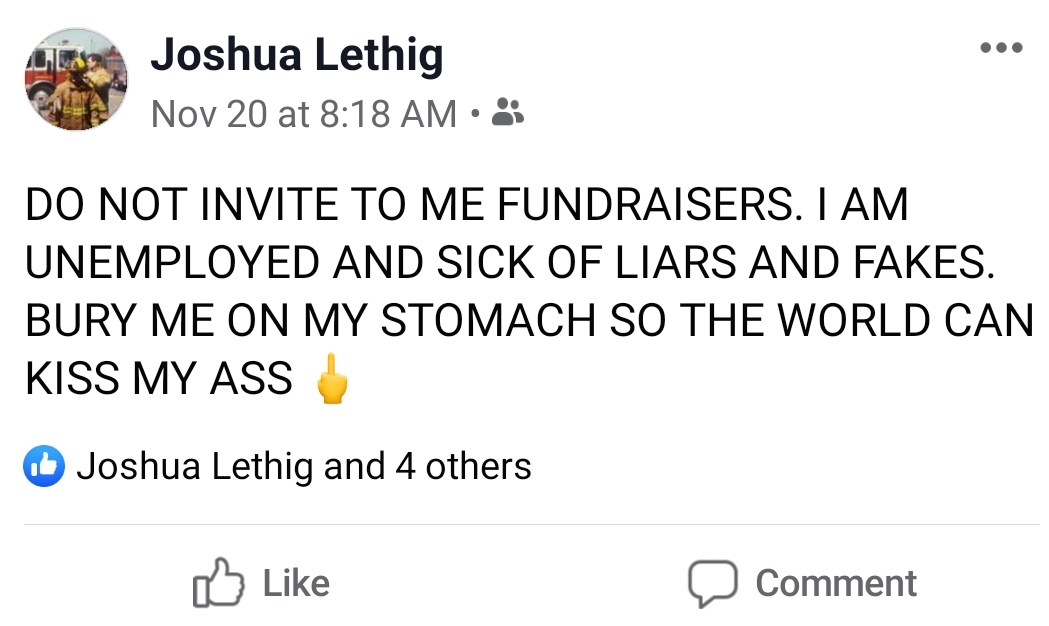 bible verses about strength - Joshua Lethig Nov 20 at Do Not Invite To Me Fundraisers. I Am Unemployed And Sick Of Liars And Fakes. Bury Me On My Stomach So The World Can Kiss My Ass Joshua Lethig and 4 others o Comment