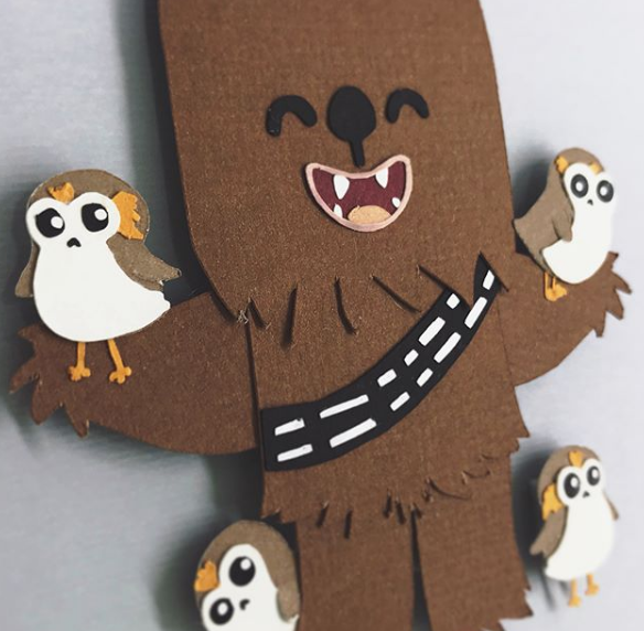 Chewbacca and Porgs