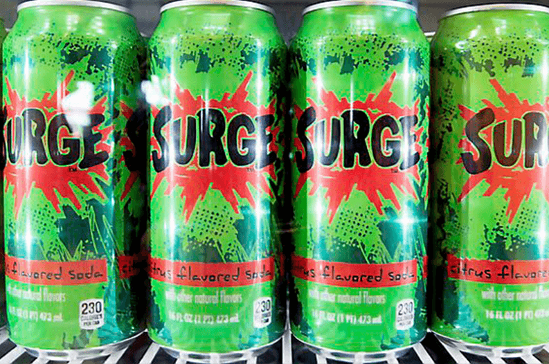 br br We're still not sure, but you can still buy... surge soda - Orge...