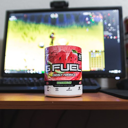 Competitive gamers like Dr. Disrespect swear by "G-Fuel" a supplement that combines to give you focused and sustained energy as you rank up against noobs.<br><br>We've never tried it, but you can <a href="https://amzn.to/2QHYZvb" target="_blank" "nofollow">here</a>.