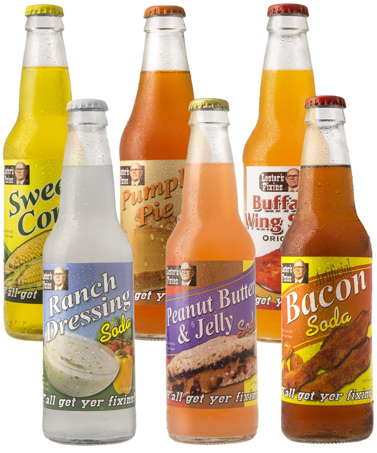 There's a bit of a niche industry around making sodas that don't taste like sodas.<br><br>Buffalo wings, ranch dressing, corn those flavors and more are available <a href="https://amzn.to/2ypIe1n" "nofollow" target="_blank">here</a>.