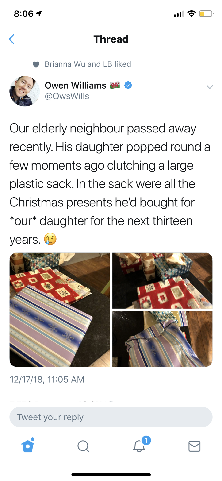 Man Died, but Not Before Leaving 14 Years Worth of Presents