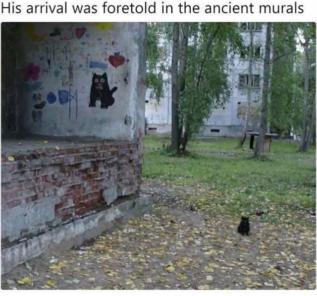 his arrival was foretold in ancient murals - His arrival was foretold in the ancient murals