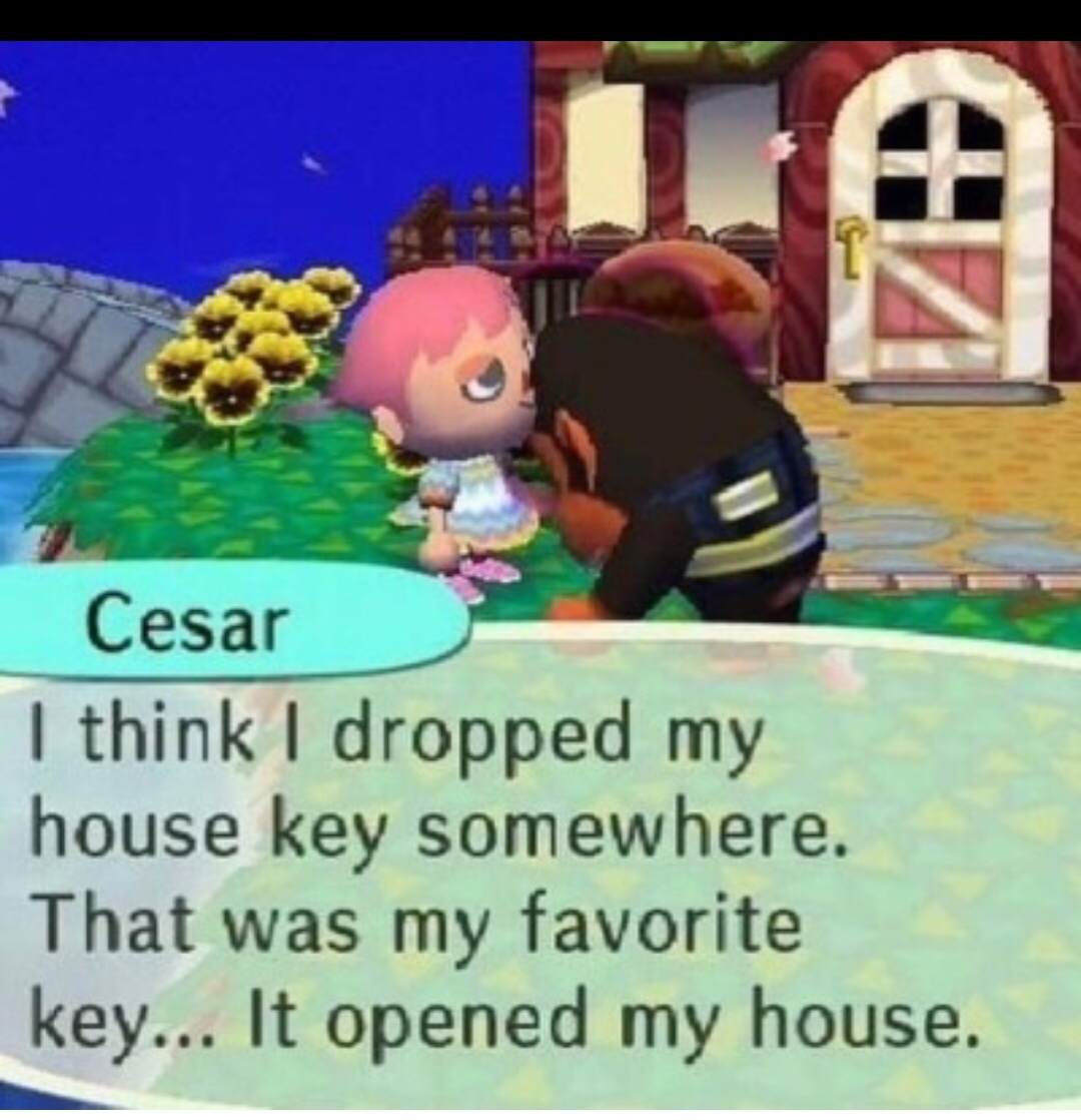 Nintendo's Animal Crossing is full of these zingers. There's a new one coming out on the Nintendo Switch eventually.