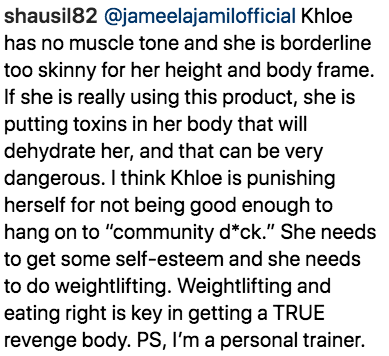 PornHub and Jameela Jamil Rekt Khloe Kardashian on Instagram