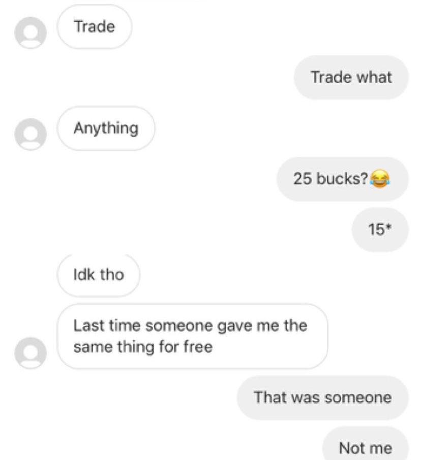 diagram - Trade Trade what Anything 25 bucks? 15 Idk tho Last time someone gave me the same thing for free That was someone Not me