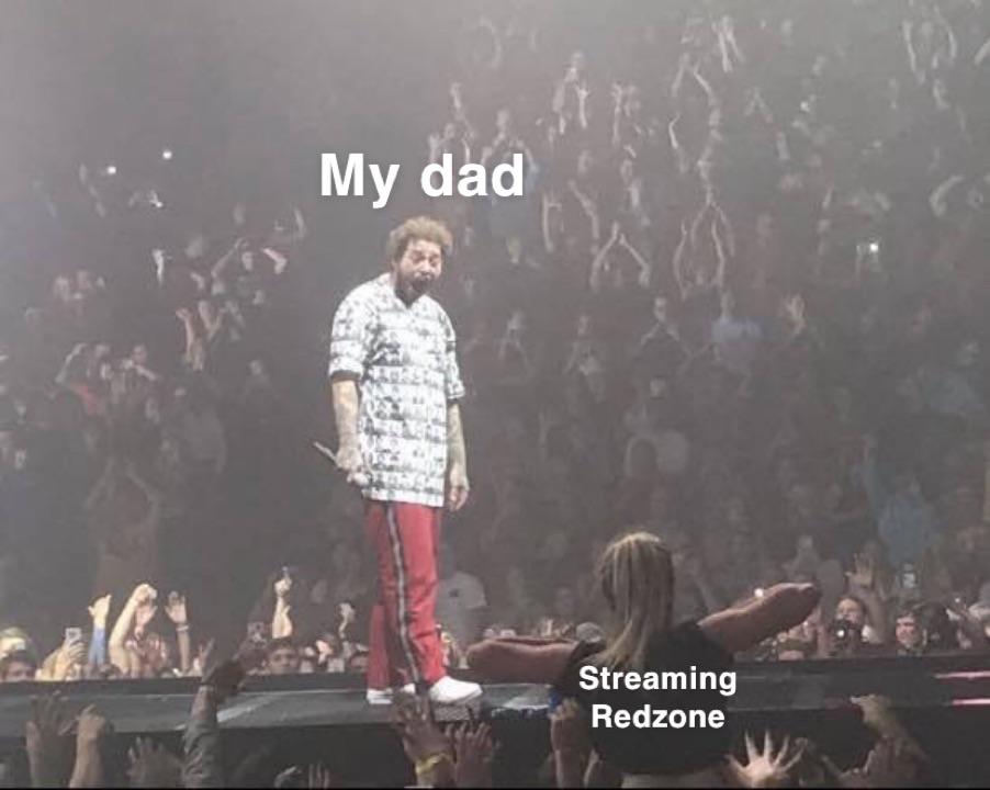 nfl meme - stage - My dad Streaming Redzone