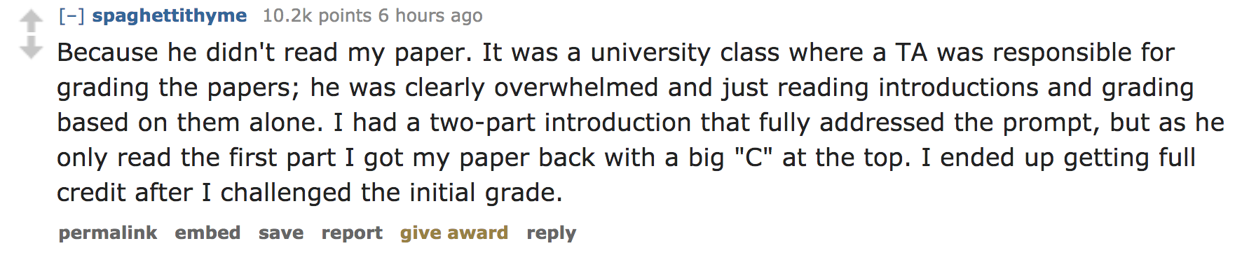 Students Share the Infuriating Reasons Teachers Gave them a Bad Grade