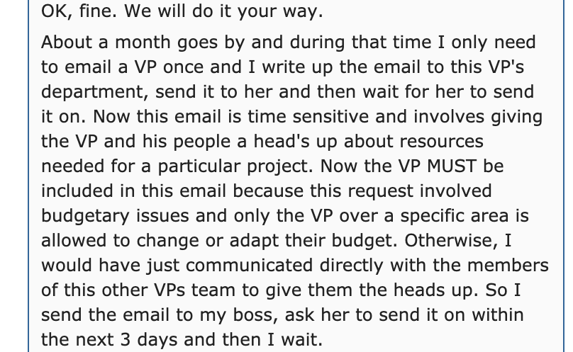 webbie quotes - Ok, fine. We will do it your way. About a month goes by and during that time I only need to email a Vp once and I write up the email to this Vp's department, send it to her and then wait for her to send it on. Now this email is time sensit