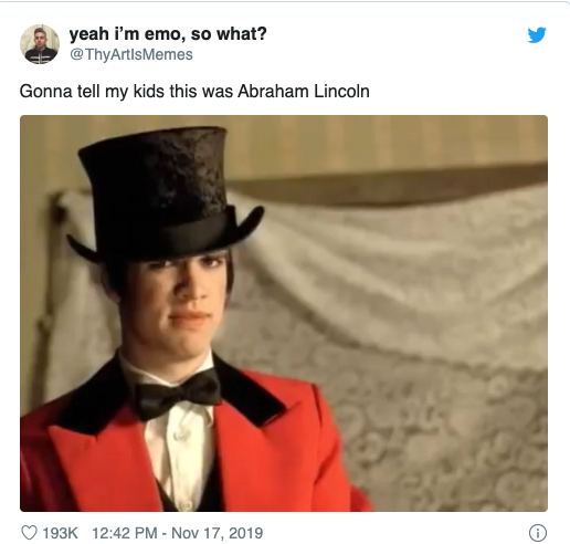 disco i write sins not - yeah i'm emo, so what? Memes Gonna tell my kids this was Abraham Lincoln