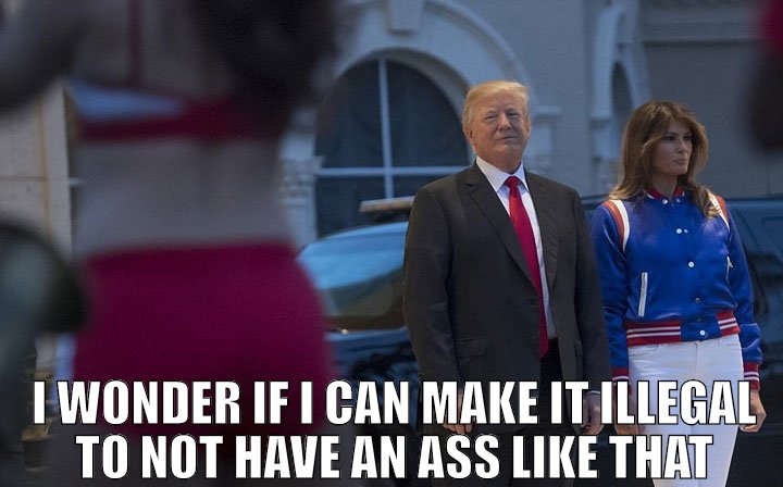 Trump likes what he sees.