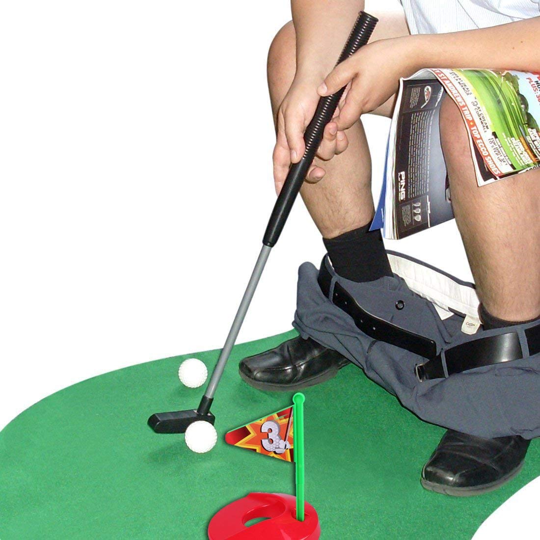 Give your phone a break and play a game of toilet golf! Get it for <a href="https://amzn.to/2S5NAXm">$12.99</a>.