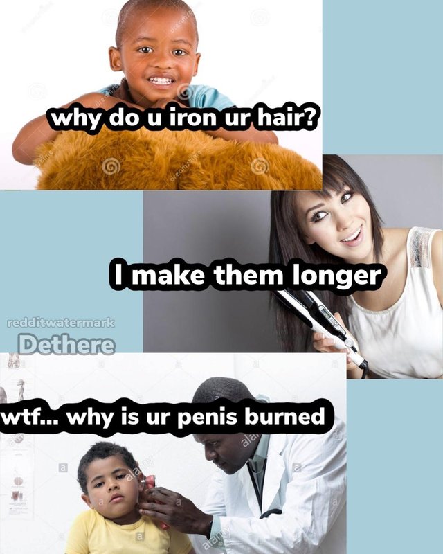 shoulder - om why do u iron ur hair? make them longer redditwatermark Dethere wtf... why is ur penis burned ala ala alam