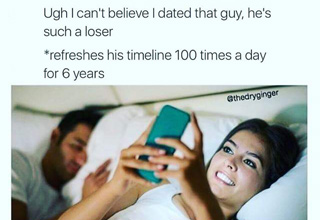 Hilarious savage dank meme about a girl's ex-boyfriend.