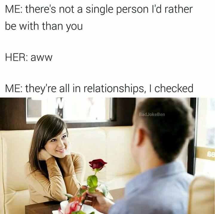 Funny savage meme about relationships.