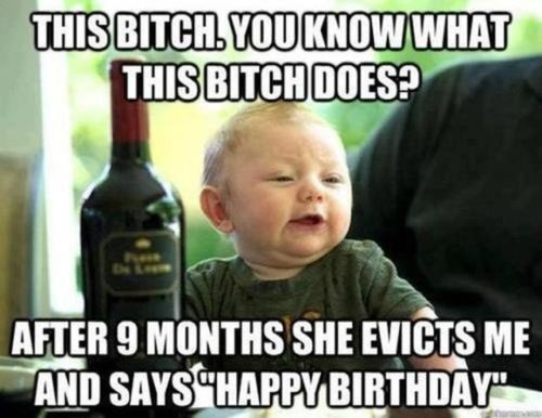 Happy Birthday Memes - happy birthday meme with a hilarious baby.