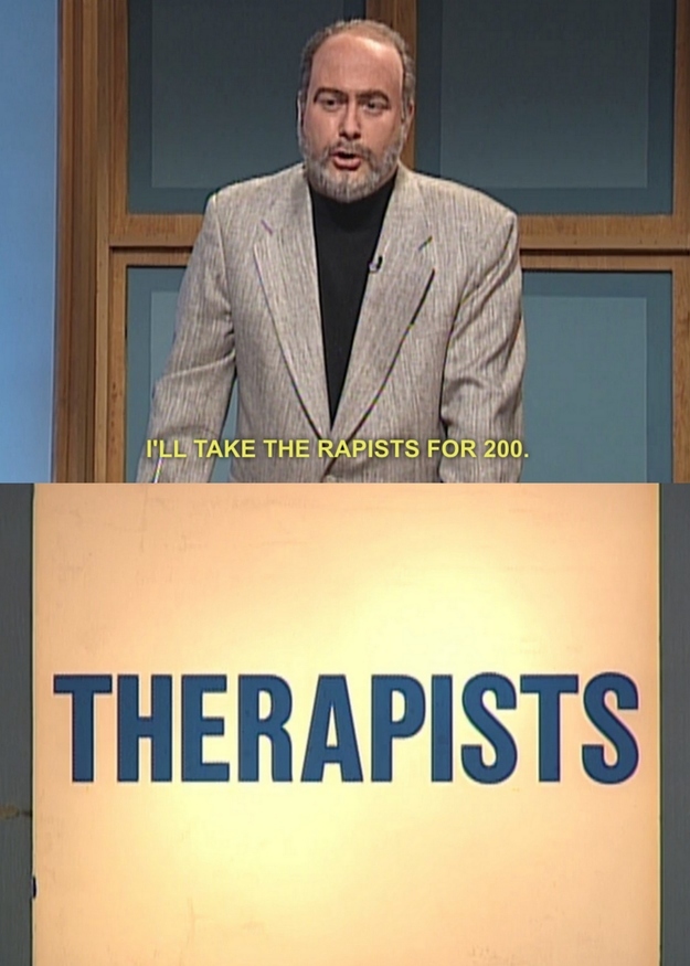 sean connery snl - I'Ll Take The Rapists For 200. Therapists