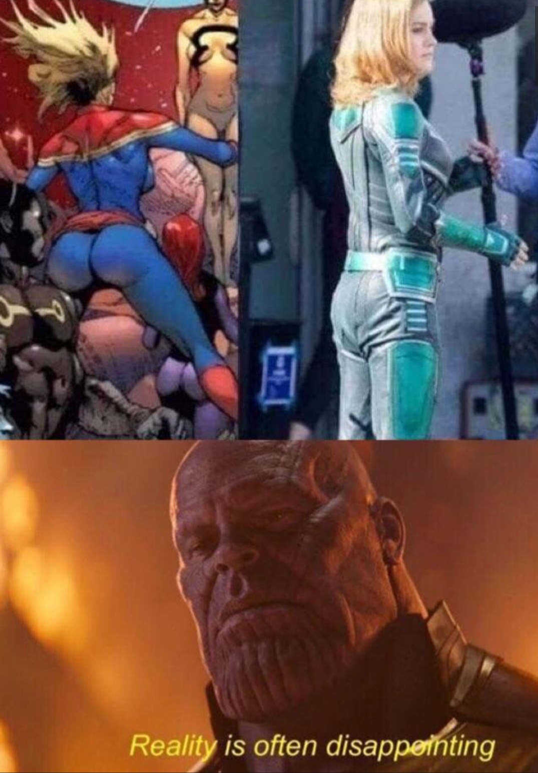 reality is often disappointing captain marvel - Reality is often disappointing