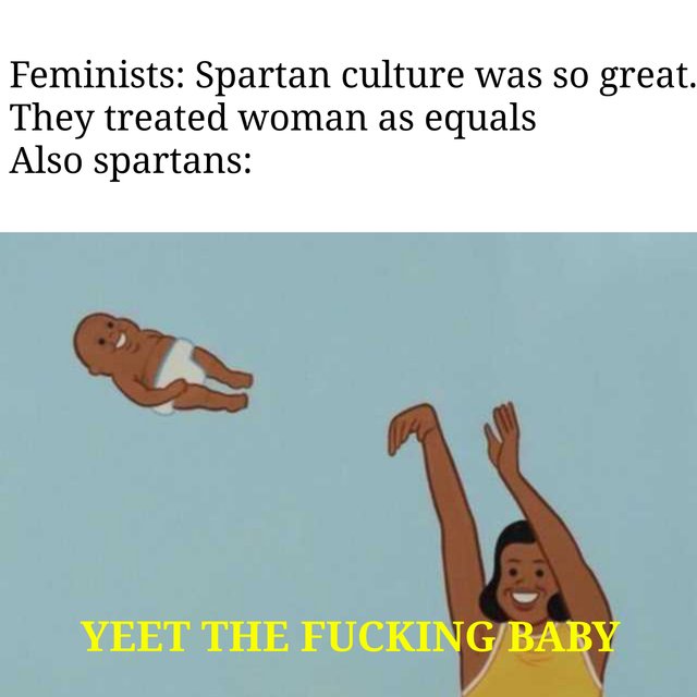 meme Offensive dank meme from 2019 about yeeting a baby