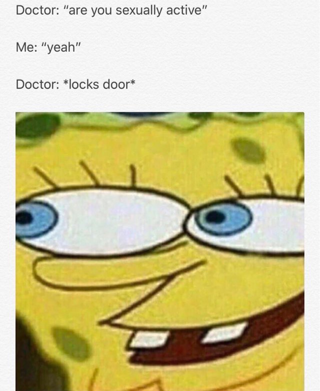meme Dank meme of Spongbob looking curious about being sexually active