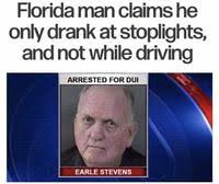 Florida man headline about drinking and driving