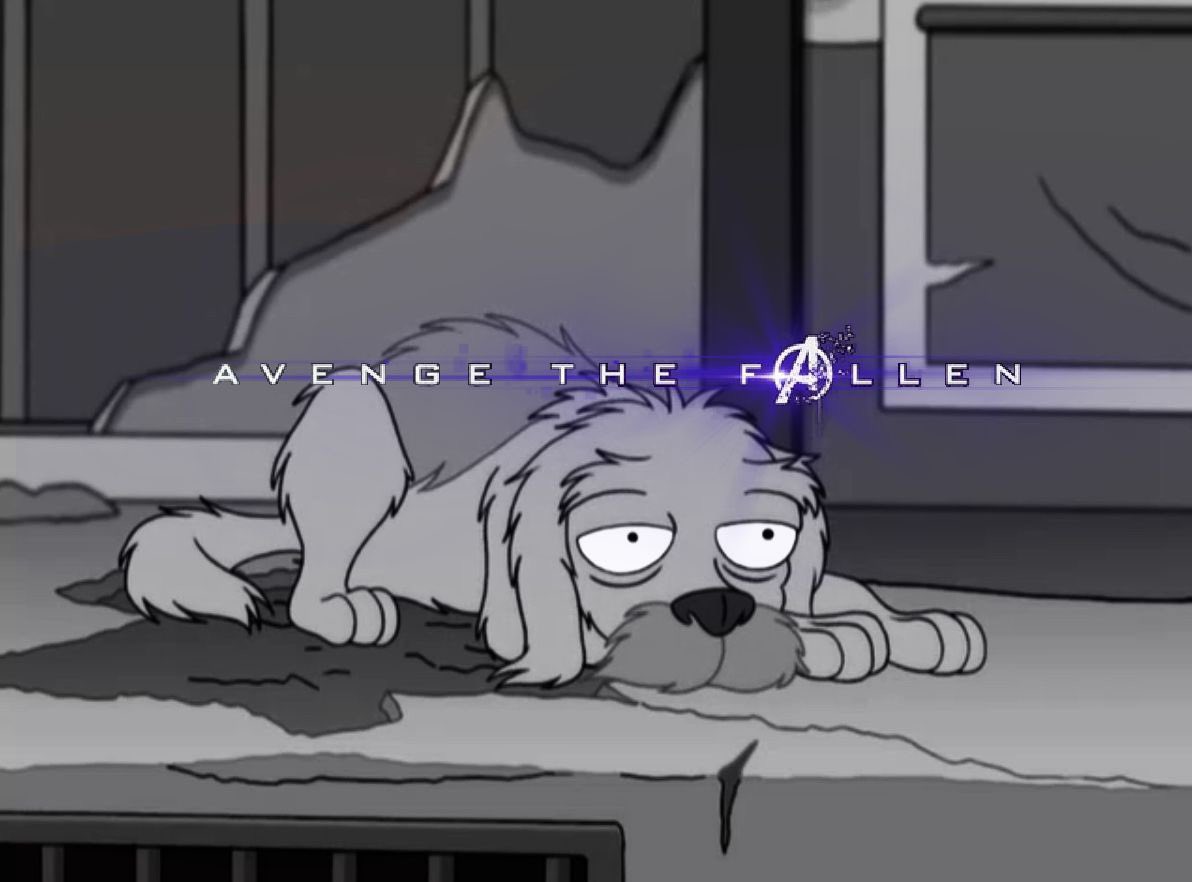 Avenge the Fallen meme - Fry's sad dog from Futurama