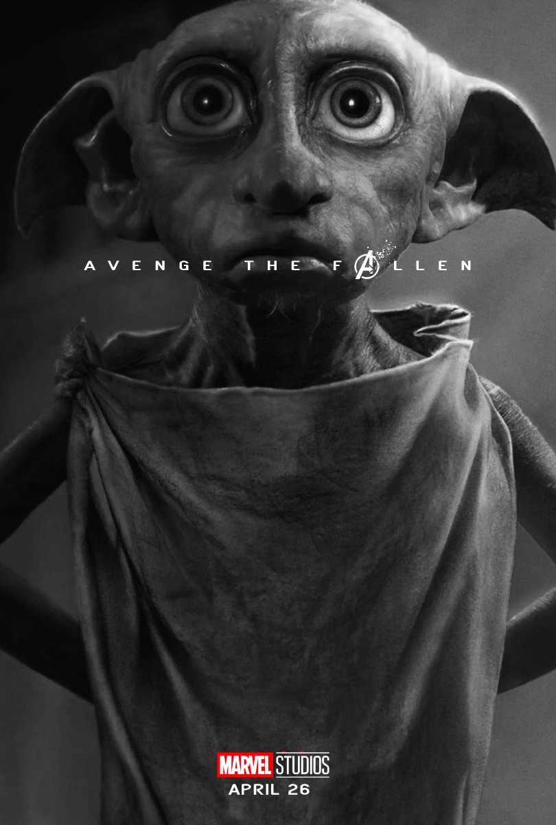 Dobby - the Avengers Avenge the Fallen meme poster